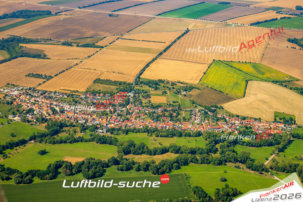 Wickerstedt Bad Sulza Bild- Das Luftbild wurde 2025 vom UL-Flugzeug heraus erstellt ( keine Drohne bzw. Drohnenaufnahme ) - Hochauflösende Luftaufnahme -Nicht vergleichbar mit Google Maps oder Satelittenbilder- Die Geschenkidee !Mit Lizenz und Bildrechte bestellbar - CC