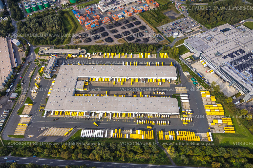 Dorsten230906266 | Luftbild, Industriepark Dorsten/Marl mit DHL Paketzentrum, Hervest, Dorsten, Ruhrgebiet, Nordrhein-Westfalen, Deutschland