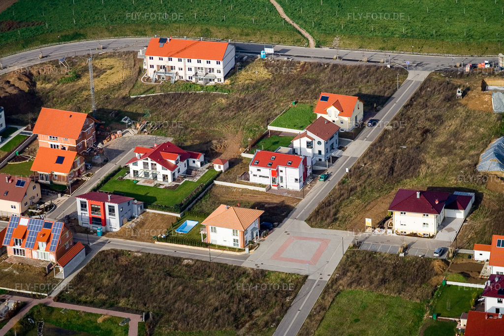 Luftbild: Am Höhenweg in Kandel im Bundesland Rheinland-Pfalz in Deutschland. Foto: IMG_14748.jpg vom 26.11.2008 durch Werner Riehm/FLY-FOTO.de