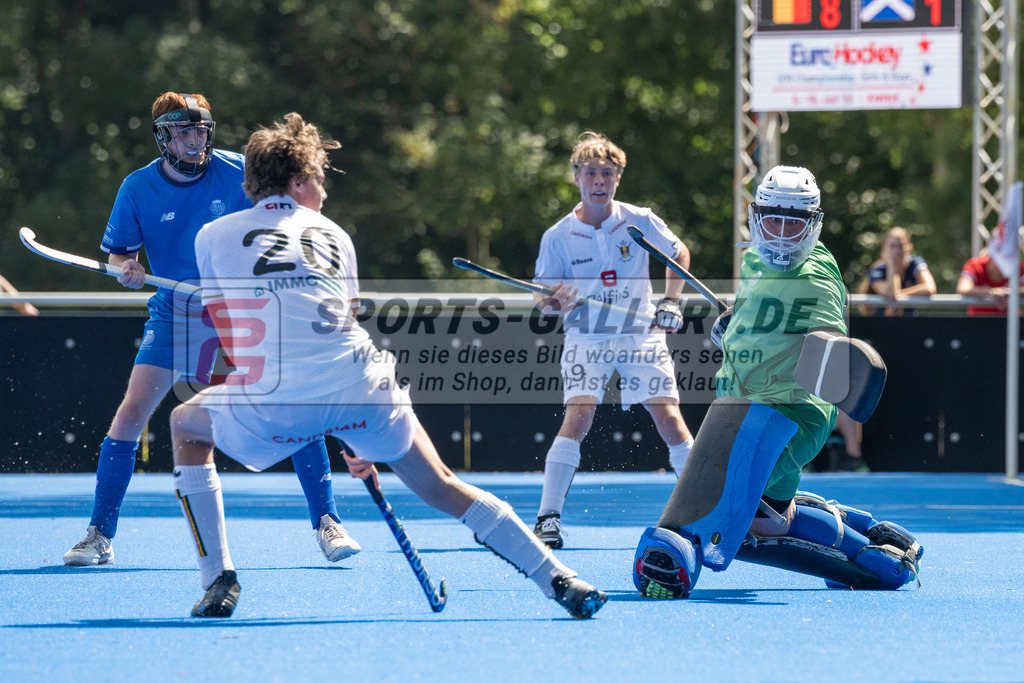 SFE_20230708_0118 | EuroHockey EM U18 Boys Belgium vs Scotland am 08.07.2023 in Krefeld (Gerd-Wellen-Hockeyanlage), Photo: Stephan Fehrmann 2023 (Sports-Gallery)
