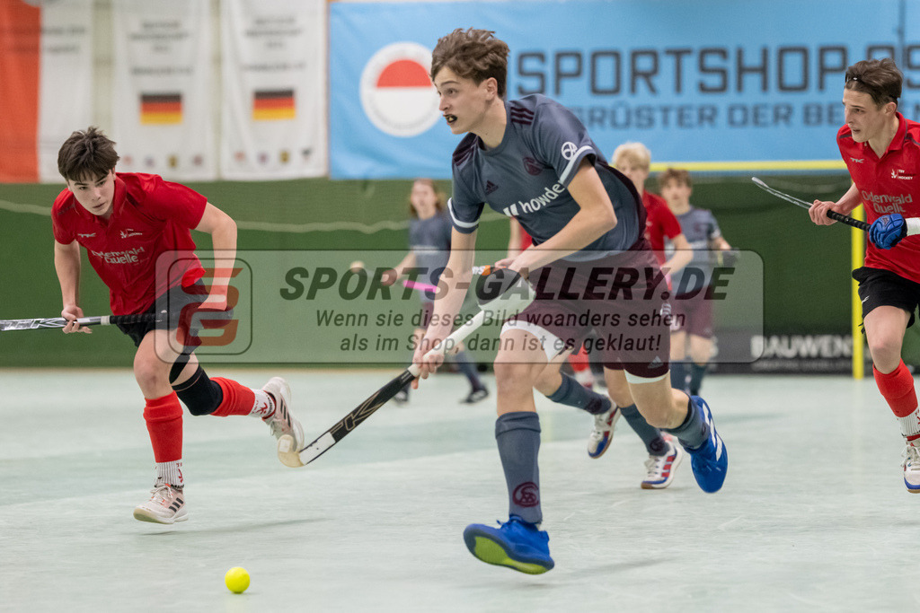 SFE_20230304_0018 | Deutsche Meisterschaft Männliche U16 Halle 2023 am 04.03.2023 in Köln (KTHC Stadion Rot-Weiss Köln Tennis and Hockey Club), Photo: Stephan Fehrmann 2022 (Sports-Gallery)