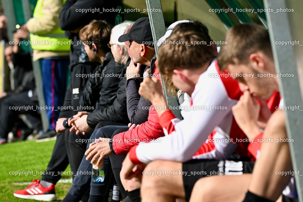 ASK Klagenfurt vs. SK Vorwärts Steyr 21.4.2024 | Spielerbank Vorwärts Steyr, ASK Klagenfurt vs. SK Vorwärts Steyr 21.4.2024, ASK Klagenfurt vs. SK Vorwärts Steyr am 21.04.2024 in Klagenfurt (ASK Sportzentrum Fischl), Austria, (Photo by Bernd Stefan)