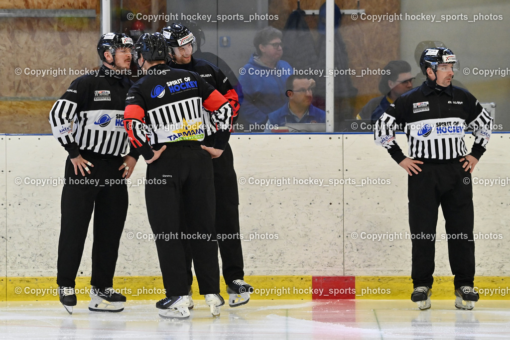 1. EHC Althofen vs. ESC Sparkasse Steindorf  | Wucherer Gerald Referee, OREL Stephan Referee, UNTERWEGER Dominik Referee, Holzer Daniel Referee, 1. EHC Althofen vs. ESC Sparkasse Steindorf , 1. EHC Althofen vs. ESC Sparkasse Steindorf  am 08.03.2026 in Althofen (Stadthalle Althofen), Austria, (Photo by Bernd Stefan)
