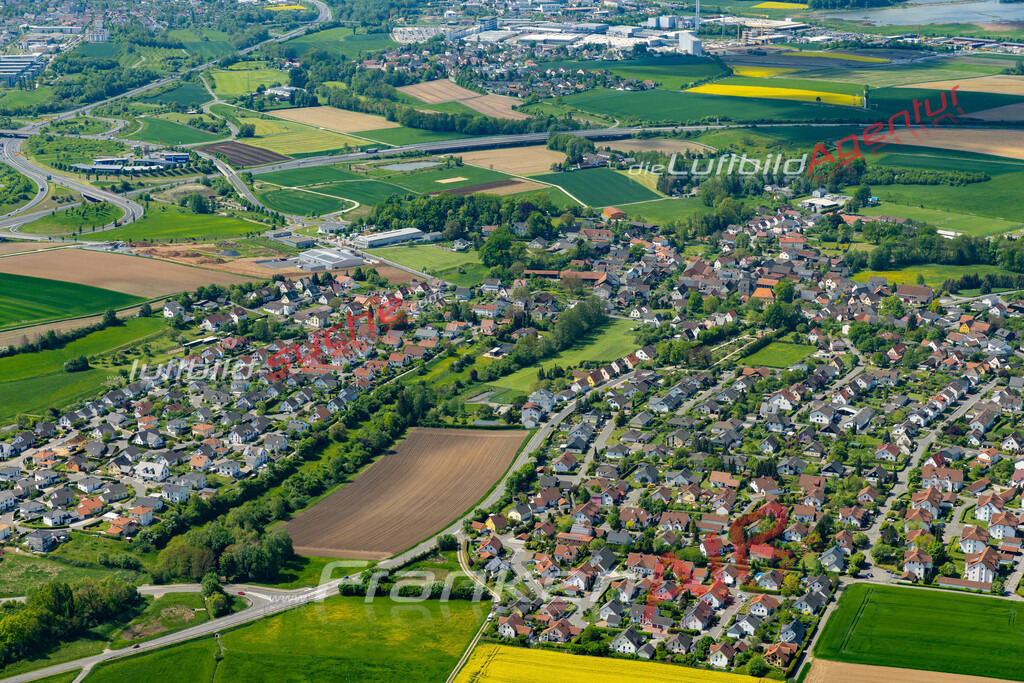 Aktuelles Luftbild von Unterlauter Lautertal - Die Luftaufnahme wurde 2022 mittels UL-Flugzeug erstellt ( keine Drohne ) - hochauflösende Kamera-Systeme von  Canon -Beste Qualität - Für grossformatige Ausdrucke geeignet. Die Geschenkidee !