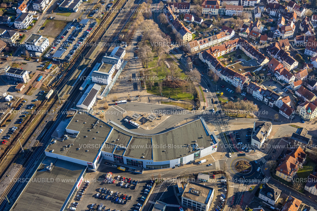 Soest260104084 | Luftbild, Soest Bahnhof und City-Center, Soest, Südwestfalen, Nordrhein-Westfalen, Deutschland
