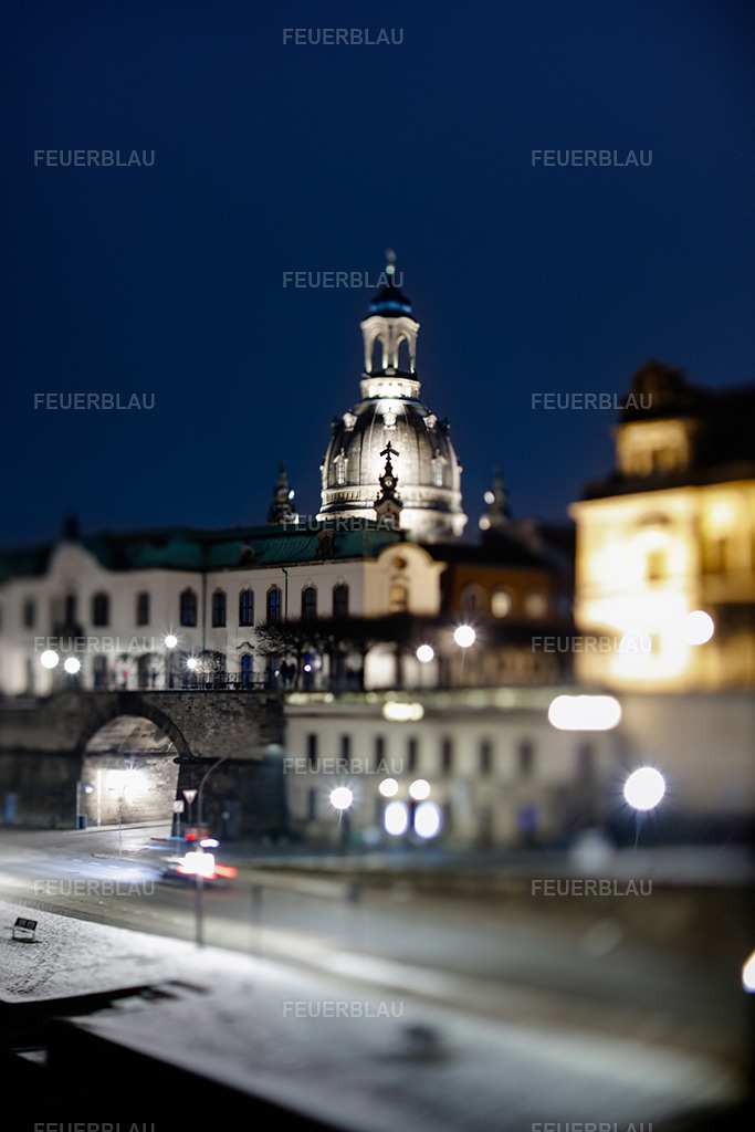 Dresden Frauenkirche | Dresden Frauenkirche im Miniatureffekt - Realisiert mit Pictrs.com