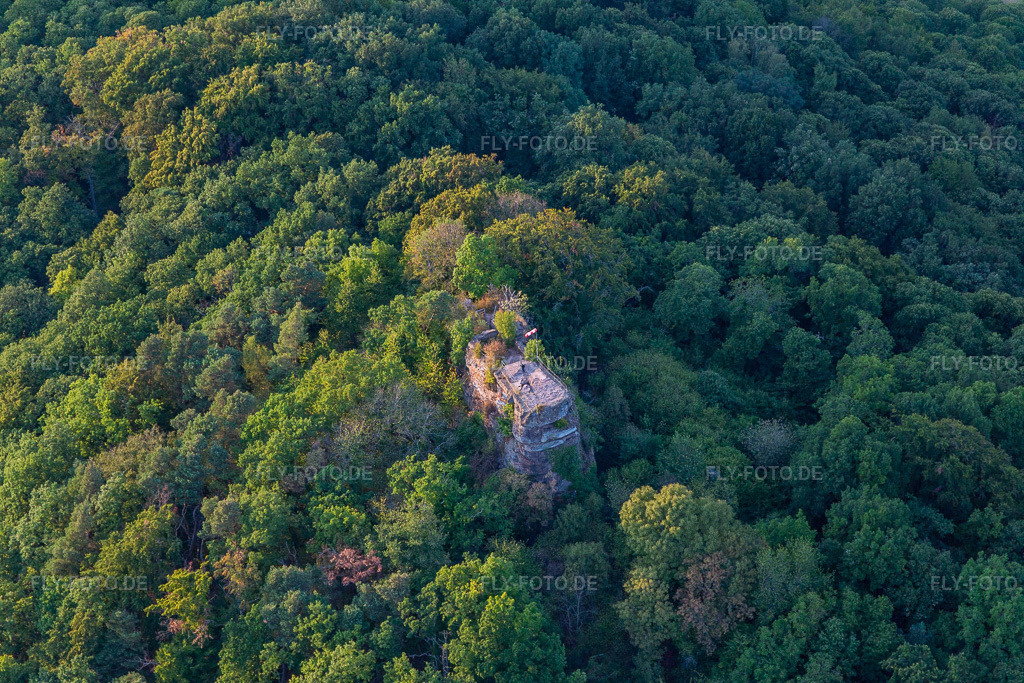 Luftbild: Burgruine Neukastel in Leinsweiler im Bundesland Rheinland-Pfalz in Deutschland. Foto: IMG_134223.jpg vom 28.08.2022 durch Werner Riehm/FLY-FOTO.deBurg Neukastel - Infos, Bilder und mehr - Burgenarchiv.de
