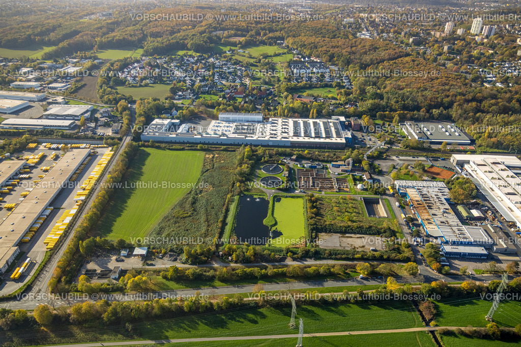 Hagen221016283 | Luftbild, Ruhrverband, Klärwerk im Gewerbegebiet Buschmühlenstraße, Gelände C. D. Wälzholz, Lennetal, Hagen, Ruhrgebiet, Nordrhein-Westfalen, Deutschland