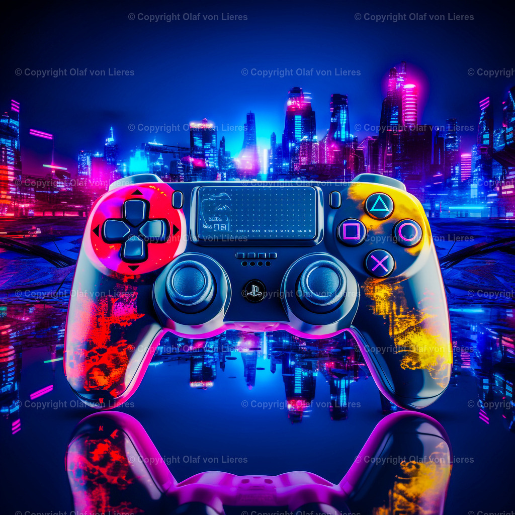 Controller in bunten Farben | Computer Gaming