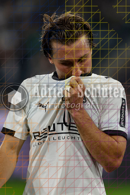 Borussia Mönchengladbach vs Eintracht Frankfurt - Bundesliga  | Mönchengladbach, Deutschland, 27.09.25:   Rocco Reitz (Borussia Mönchengladbach) ist enttäuscht waehrend des Spiels der Bundesliga zwischen Borussia Mönchengladbach vs Eintracht Frankfurt im Stadion im Borussia Park(Foto von Brauer-Fotoagentur / Adrian Schlueter)