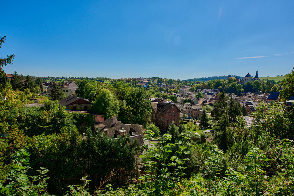 Blick auf Mylau mit Burg und Altstadt 02 | Bedeutsame Landschaften Deutschlands - Realisiert mit Pictrs.com