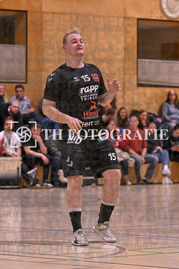 GER, SG Maulburg/Steinen - TV St. Georgen, Handball, Landesliga, 16. Spieltag, Saison 2023/2024, 17.02.2024 | Peter Assfalg (TV St. Georgen/Schw., #15)

GER, SG Maulburg/Steinen - TV St. Georgen, Handball, Landesliga, 16. Spieltag, Saison 2023/2024, 17.02.2024

Foto: TH Fotografie/Thomas Hess