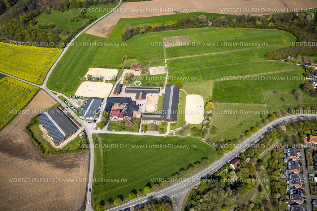 Dortmund230402182 | Luftbild, Reit- und Fahrverein Dortmund-Barop, Menglinghausen, Dortmund, Ruhrgebiet, Nordrhein-Westfalen, Deutschland