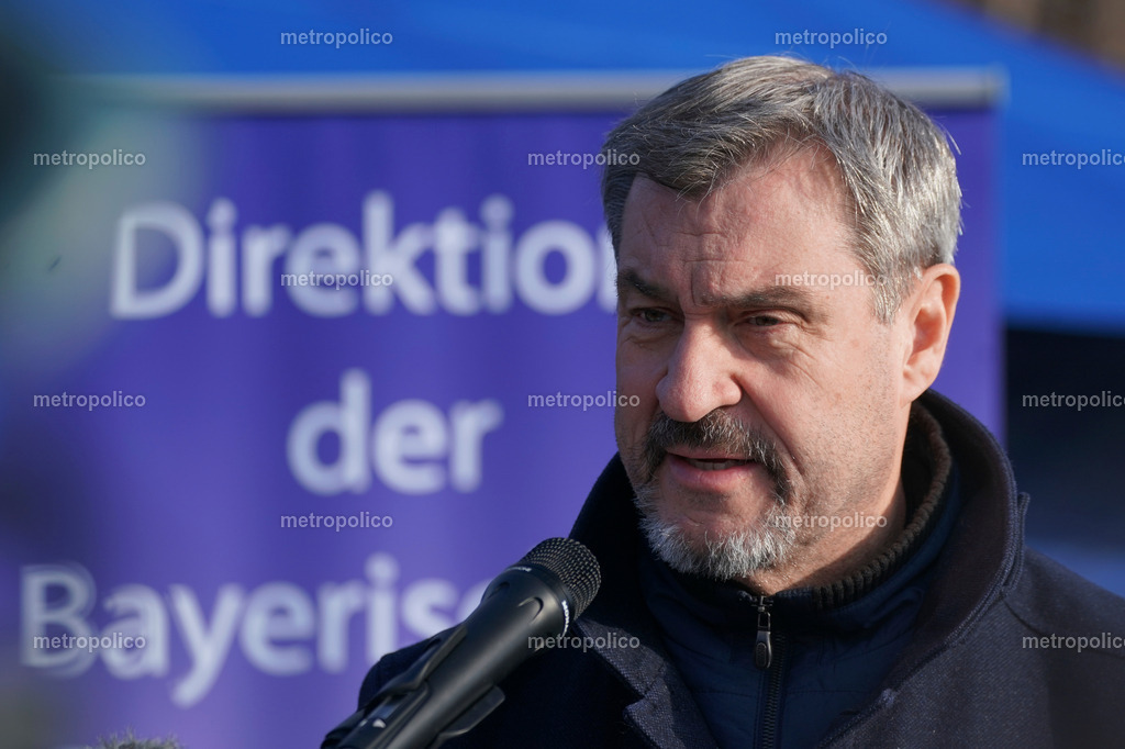 Markus Söder im Rahmen der PK zur Jahresbilanz Grenzpolizei am 6. Feb. 2025 (23) | Metropolico