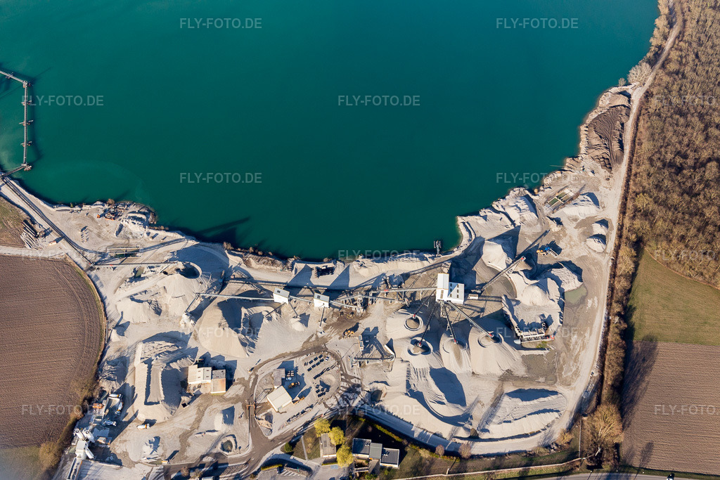 Luftbild: Ortsansicht in Gambsheim im Bundesland Bas-Rhin in Frankreich. Foto: IMG_097656.jpg vom 16.03.2017 durch Werner Riehm/FLY-FOTO.de