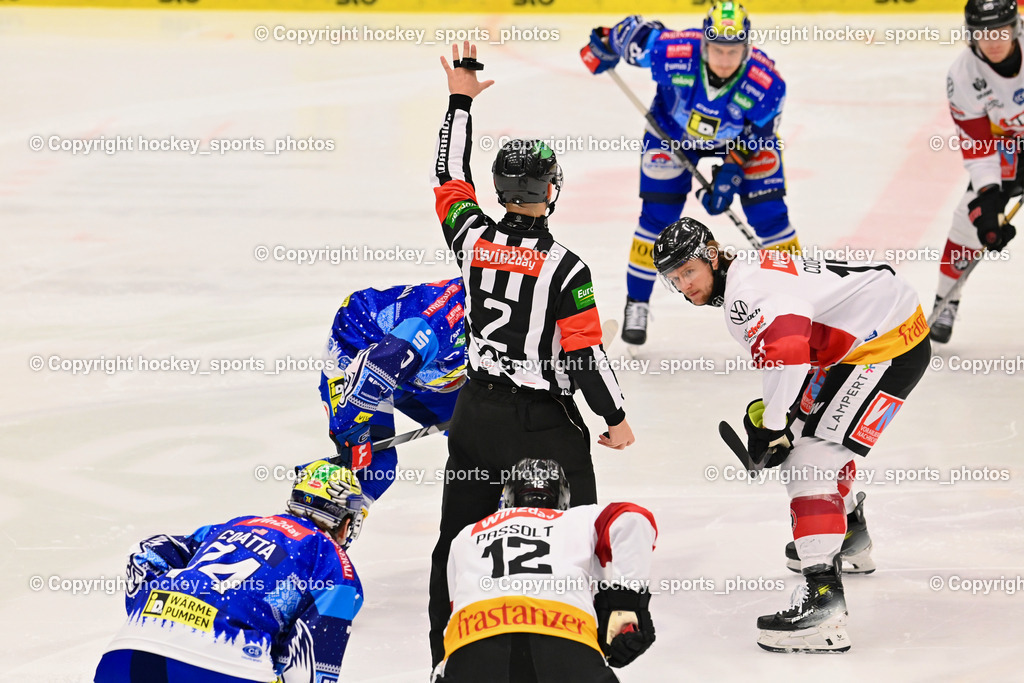 EC IDM Wärmepumpen VSV vs. Pioneers Vorarlberg | #74 COATTA Max EC VSV, #12 Passolt Joshua PIONEERS VORARLBERG, #9 RAUCHENWALD Alexander EC VSV, #17 Cooper Oliver PIONEERS VORARLBERG, EC IDM Wärmepumpen VSV vs. Pioneers Vorarlberg, EC IDM Wärmepumpen VSV vs. Pioneers Vorarlberg am 14.12.2024 in Villach (Stadthalle Villach), Austria, (Photo by Bernd Stefan)