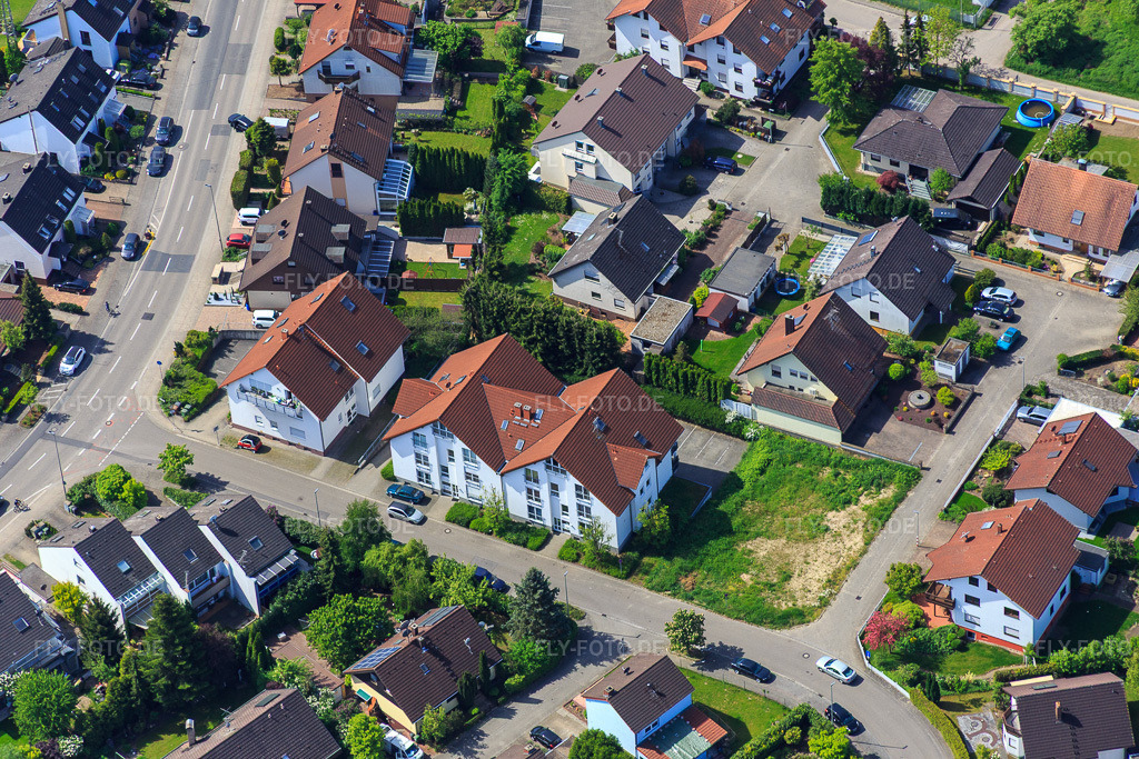 Luftbild: Drachenfelsstr in Hagenbach im Bundesland Rheinland-Pfalz in Deutschland. Foto: IMG_078438.jpg vom 08.05.2015 durch Werner Riehm/FLY-FOTO.de