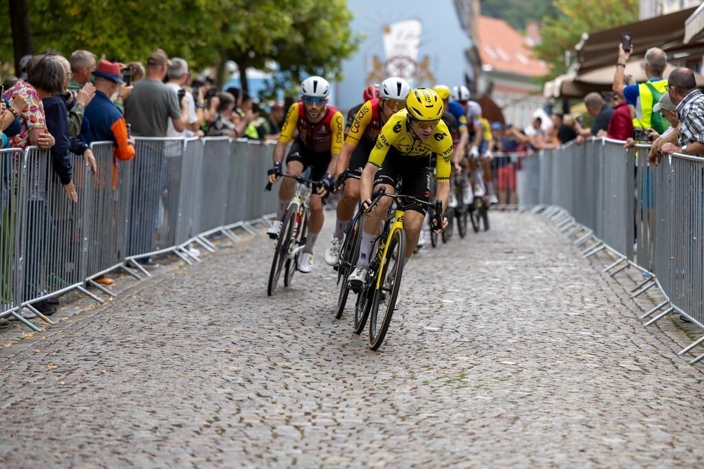 Tour of Germany 2026 (Bad Dürkheim, Germany) | Bad Dürkheim, Germany, 22. Aug. 2026: Lidl Tour of Germany 2026 / The drivers pass through the city center of Bad Dürkheim - Realisiert mit Pictrs.com