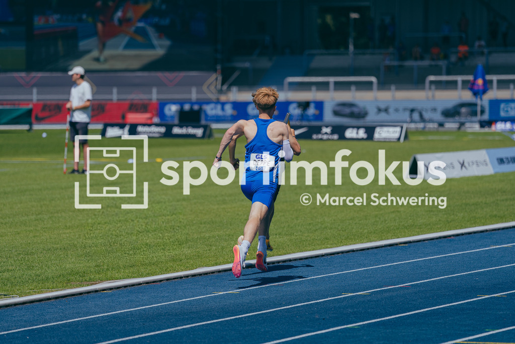Deutsche Meisterschaften der Frauen und Männer 2026 | Nils Deppe, TV Wattenscheid 01, U20 4x400-Meter-Staffel, Deutsche Meisterschaften der Frauen und Männer 2026, Lohrheidestadion Bochum-Wattenscheid, 25.07.2026. Foto: Marcel Schwering / sportimfokus - Realisiert mit Pictrs.com