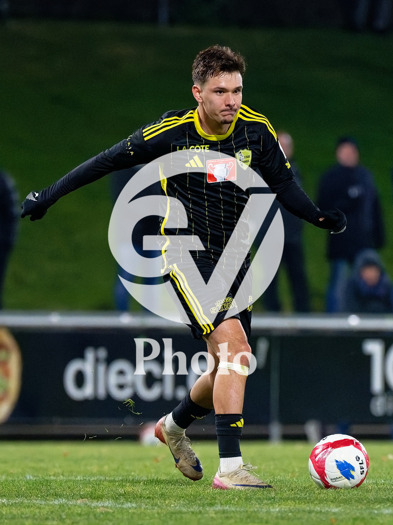 Coupe Suisse - 1/8 de finale - FC Stade Nyonnais v Neuchatel Xamax |  during the Coupe Suisse - 1/8 de finale match between FC Stade Nyonnais and Neuchatel Xamax at Centre sportif de Colovray in Nyon, Switzerland