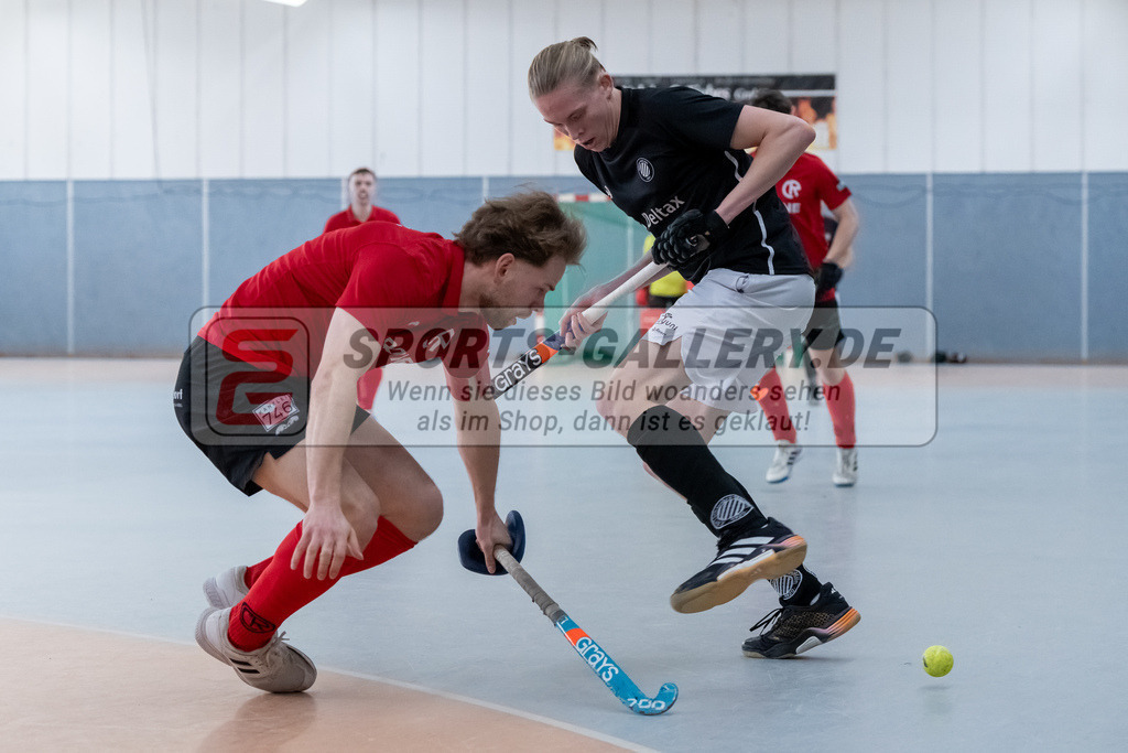 HK_20250202_102299 | 2. Bundesliga Halle Herren Club Raffelberg - Schwarz Weiss Köln am 2.2.2025 Halle am Raffelberg, Duisburg ,