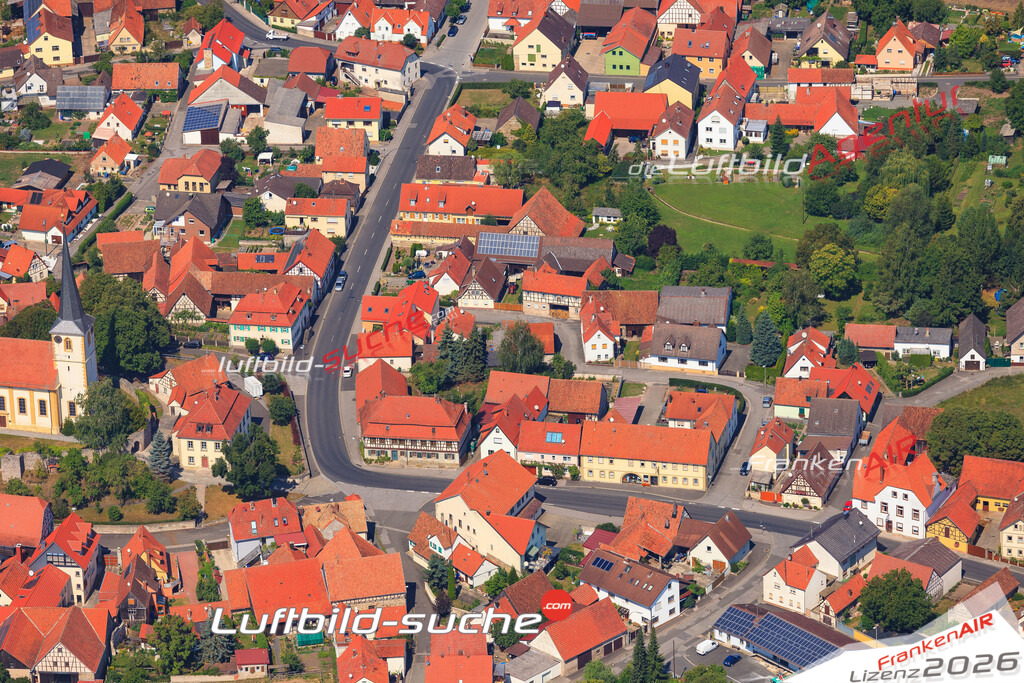 Luftbild von Gossmansdorf  - Luftaufnahme wurde 2015 von https://frankenair.de mittels Flugzeug (keine Drohne) erstellt - die Geschenkidee