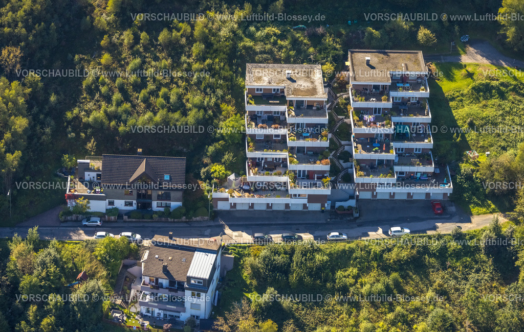 Lennestadt230910076Altenhundem | Luftbild, Terrassenhaus Wohnanlage, Zur Lennhelle, Altenhundem, Lennestadt, Sauerland, Nordrhein-Westfalen, Deutschland