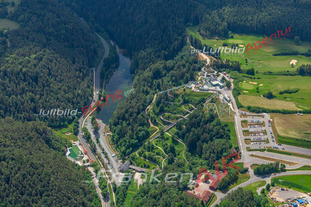 aktuelles Luftbild von  Pottenstein  - Luftaufnahme wurde 2019 von https://frankenair.de mittels Flugzeug (keine Drohne) erstellt.