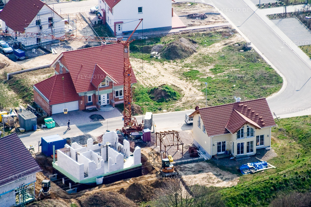 Luftbild: Schaidt, Neubaugebiet NO im Ortsteil Schaidt in Wörth im Bundesland Rheinland-Pfalz in Deutschland. Foto: IMG_5510.jpg vom 15.03.2007 durch Werner Riehm/FLY-FOTO.de