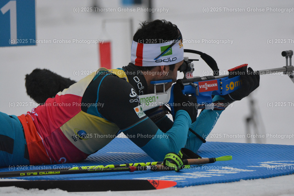 IBU WC Biathlon Oberhof 2018 | FOURCADE Martin (FRA) beim liegend Schiessen; IBU WC Biathlon Oberhof 2018, 12,5 km Verfolgung der Männer am 06.01.2018 in der DKB Ski Arena in Oberhof, (Deutschland) - Realisiert mit Pictrs.com