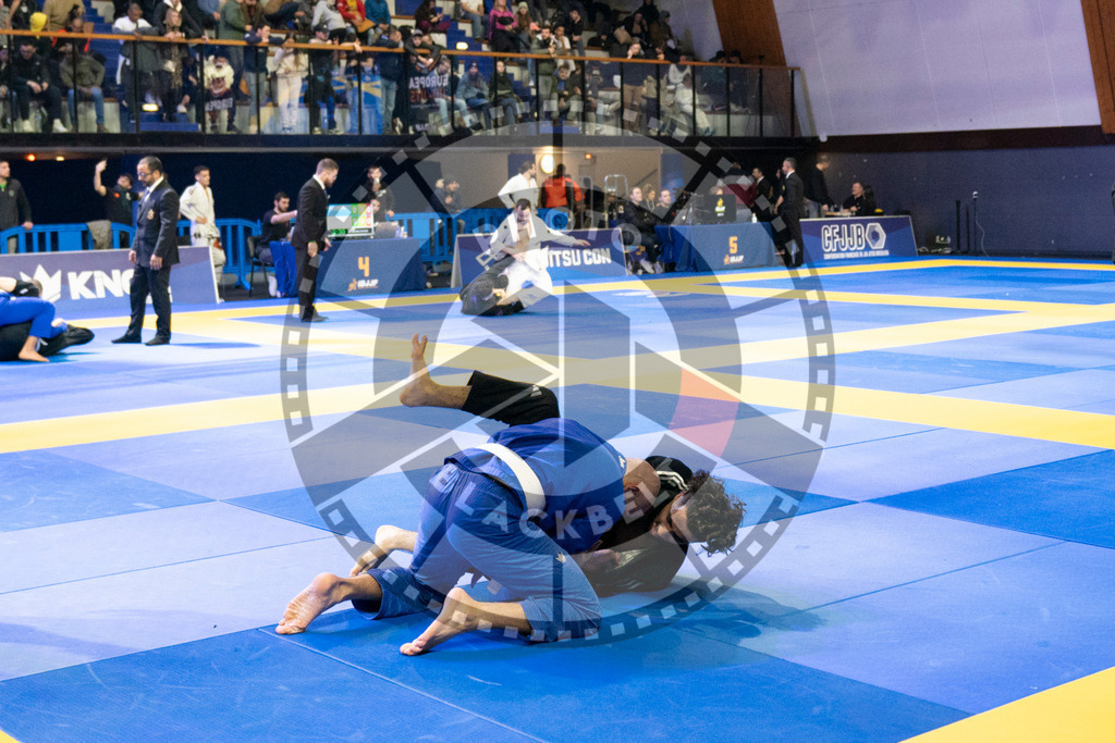 20240119PBB0845 | Fighters compete during the IBJJF European Championship in Paris, France, on January 19, 2024.