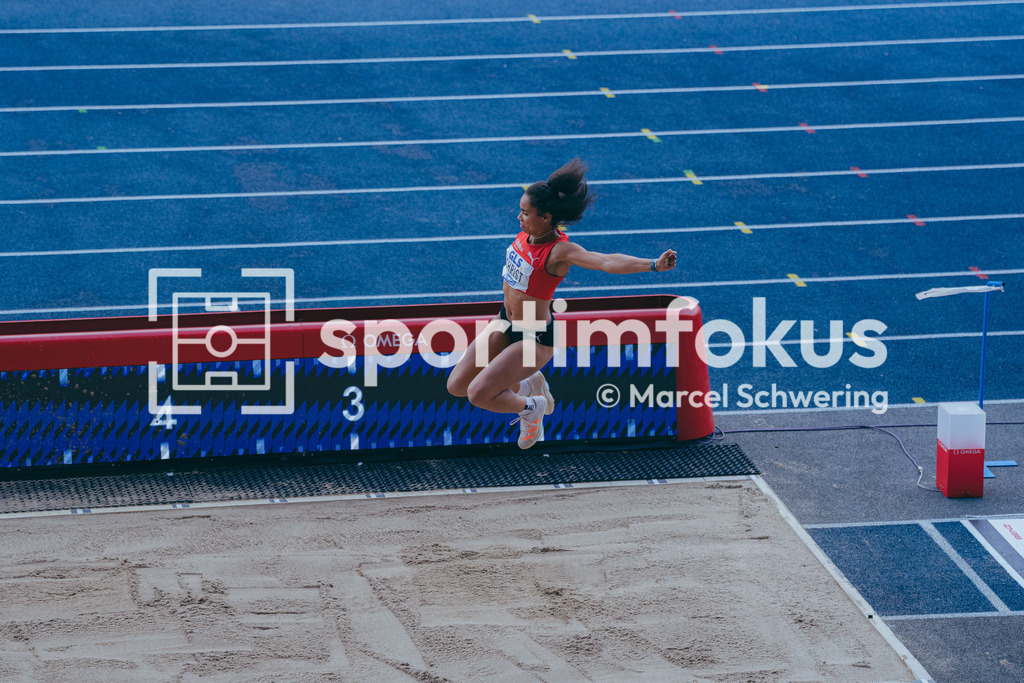 Deutsche Meisterschaften der Frauen und Männer 2026 | Tabea Christ, LG Brillux Münster, Weitsprung, Deutsche Meisterschaften der Frauen und Männer 2026, Lohrheidestadion Bochum-Wattenscheid, 26.07.2026. Foto: Marcel Schwering / sportimfokus - Realisiert mit Pictrs.com