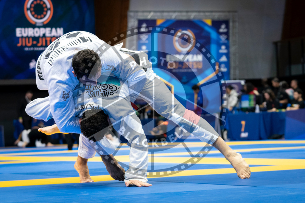 20240126PBB0405 | Fighters compete during the Brazilian Jiu-Jitsu European Championship of the IBJJF in Paris, France, on January 26, 2024.
