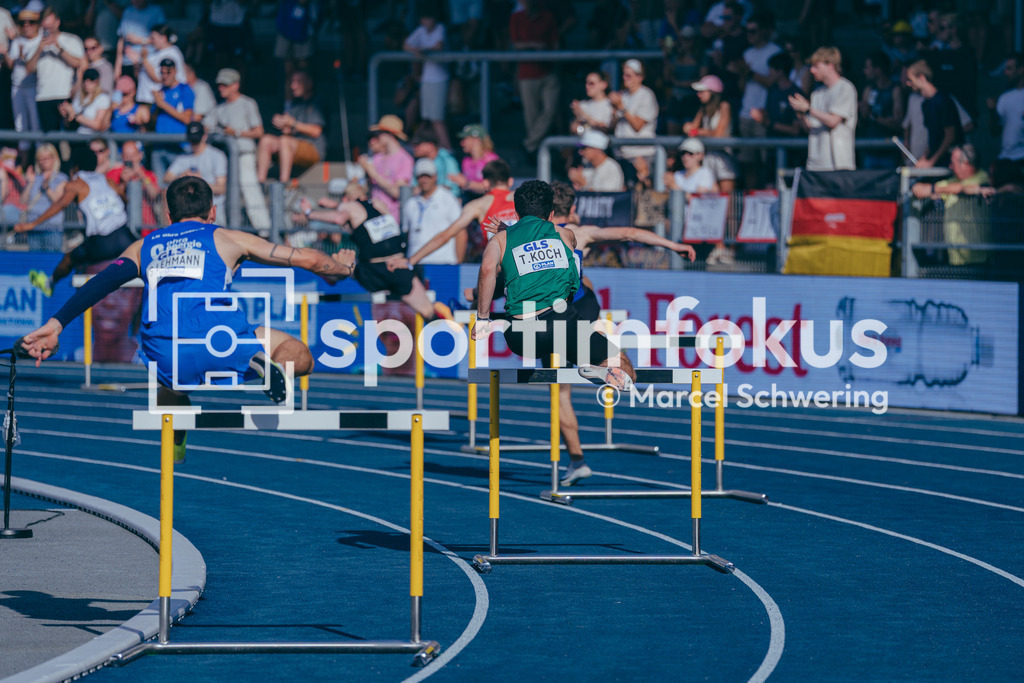 Deutsche Meisterschaften der Frauen und Männer 2026 | Timo Koch, LV Pliezhausen 2012, 400 Meter Hürden, Halbfinale, Deutsche Meisterschaften der Frauen und Männer 2026, Lohrheidestadion Bochum-Wattenscheid, 25.07.2026. Foto: Marcel Schwering / sportimfokus - Realisiert mit Pictrs.com