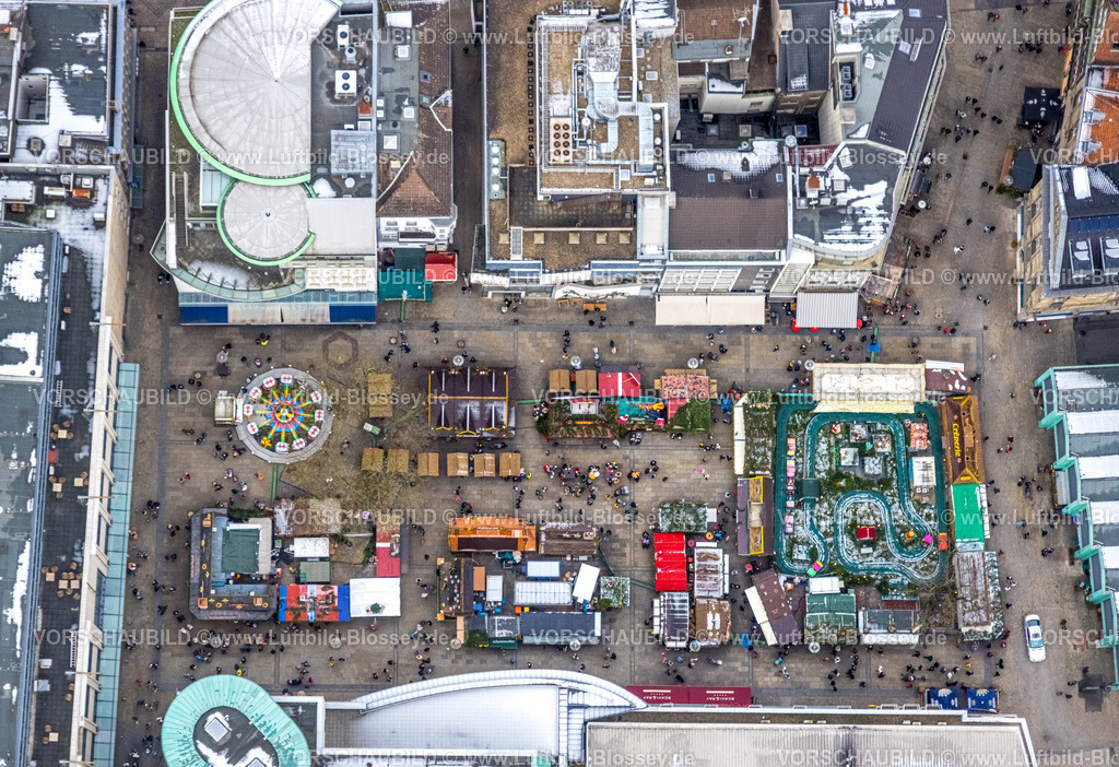 Dortmund221201661 | Luftbild, Weihnachtsmarkt, Alter Markt, Fahrgeschäfte, City, Dortmund, Ruhrgebiet, Nordrhein-Westfalen, Deutschland