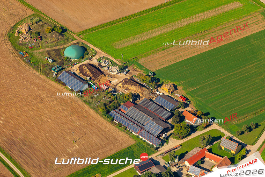 Luftbild Vs Google Maps  Uttenhofen  Uffenheim -Das Luftbild wurde 2025 vom UL-Flugzeug heraus erstellt ( keine Drohne ) - Hochauflösende Luftaufnahme -Nicht vergleichbar mit Google Maps oder Satelittenbilder- Die Geschenkidee !Mit Lizenz und Bildrechte bestellbar