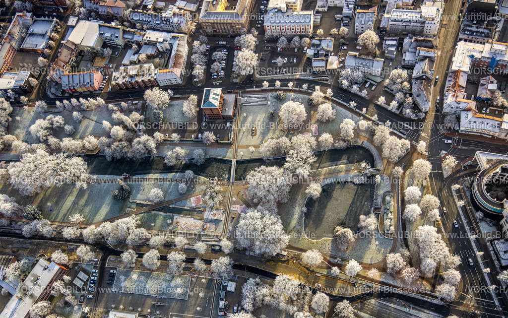 Hamm221202980 | Luftbild, Winterlicher Nordringpark, Mitte, Hamm, Ruhrgebiet, Nordrhein-Westfalen, Deutschland