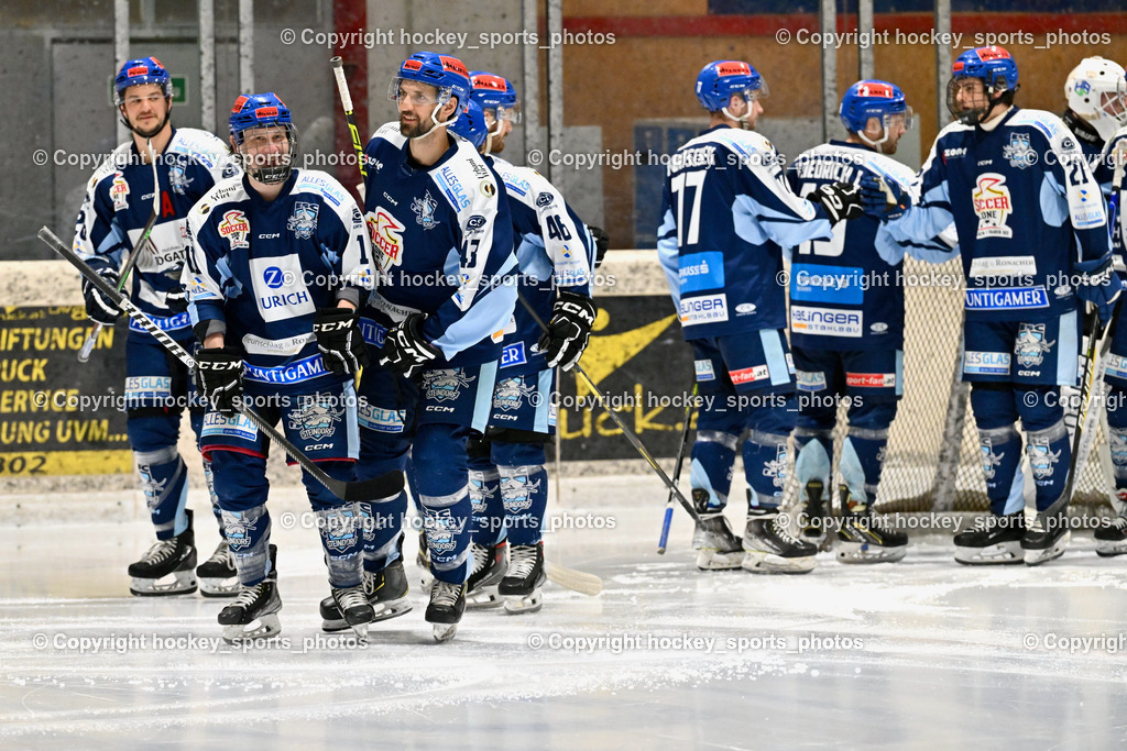 EC Spittal Hornets vs. ESC Steindorf 10.2.2024 | ESC Steindorf Mannschaft, #28 Bacher Stefan, #11 Czechner Sandro, #43 Oraze Martin