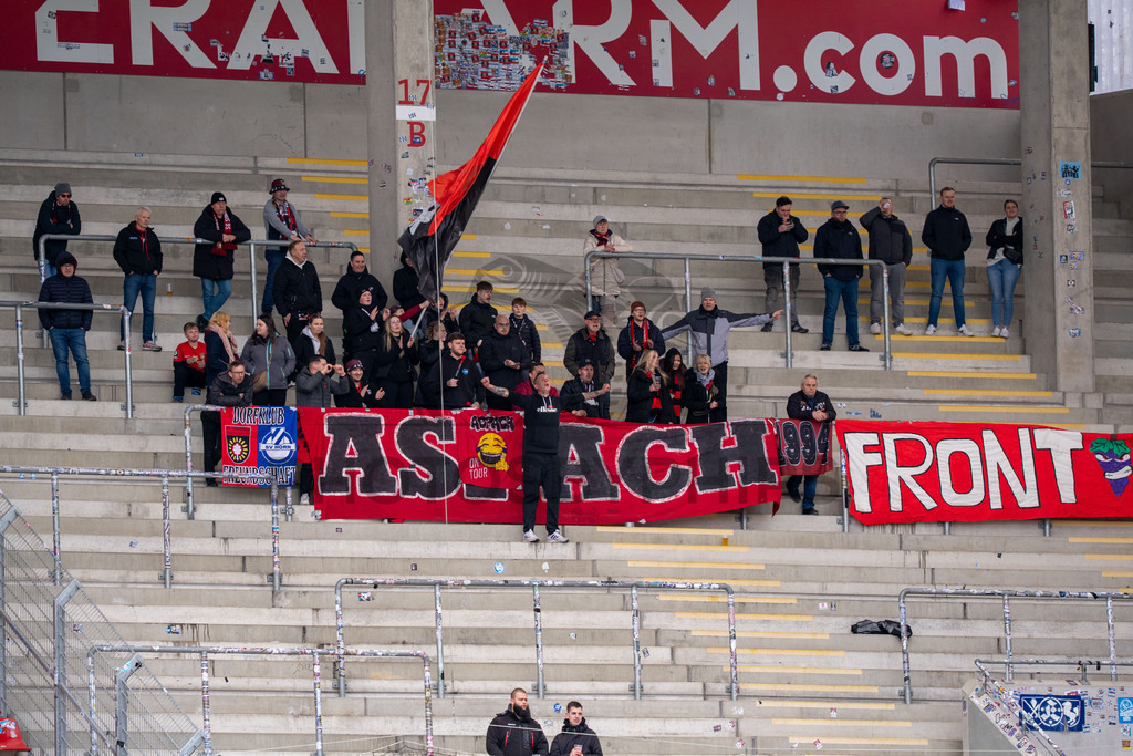 Kickers Offenbach vs. SG Sonnenhof Grossaspach, Fussball, Regionalliga Suedwest, 24. Spieltag, 14.03.2026 | Fans SG Sonnenhof Grossaspach,Kickers Offenbach vs. SG Sonnenhof Grossaspach, Fussball, Regionalliga Suedwest, 24. Spieltag, 14.03.2026Foto: photosbyphips/Philip Ziegler