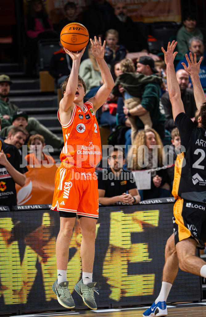 Basketball I Herren I Saison 2025-2026 I ProB Nord I 18. Spieltag I Rasta Vechta II - LOK Bernau-08 | Epke Kruthaup (2,Rasta Vechta II) - Realisiert mit Pictrs.com