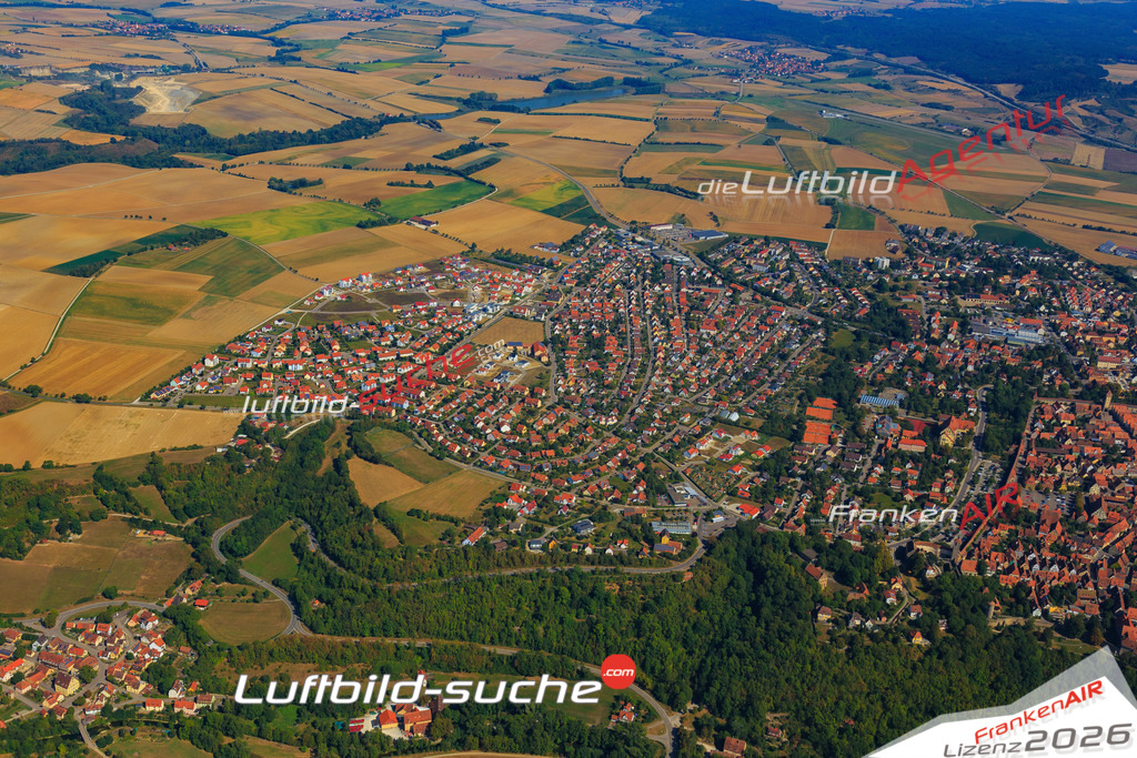 Luftbild von  Rothenburg-tauber - Luftaufnahme wurde 2016 von https://frankenair.de mittels Flugzeug (keine Drohne) erstellt - die Geschenkidee