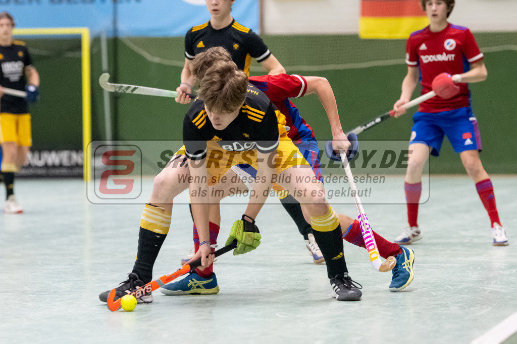 SFE_20230305_0016 | Deutsche Meisterschaft Männliche U16 Halle 2023 am 05.03.2023 in Köln (KTHC Stadion Rot-Weiss Köln Tennis and Hockey Club), Photo: Stephan Fehrmann 2022 (Sports-Gallery)