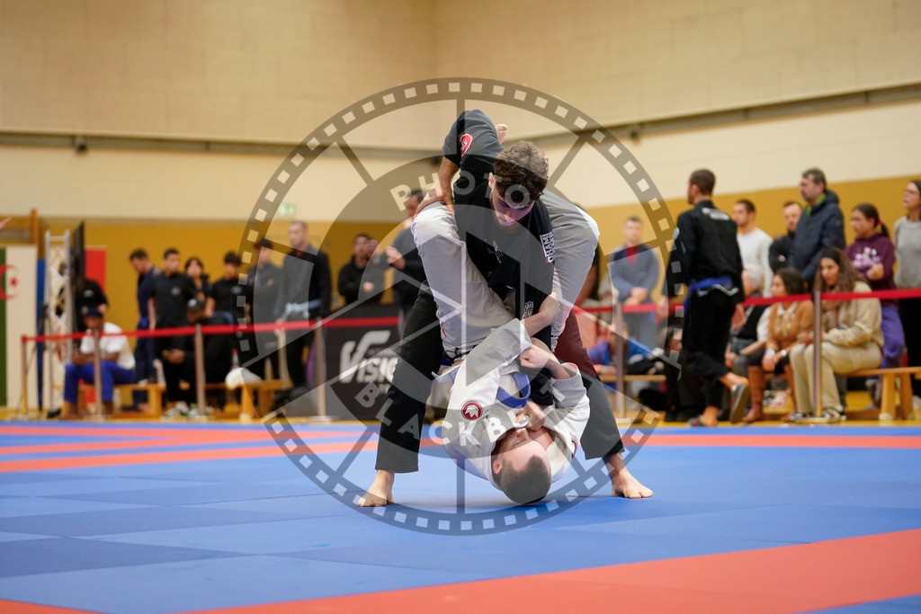 20240203PBB05280 | Fighters compete during the Brazilian Jiu-Jitsu Championship of the AJP Tour in Maintal by Frankfurt am Main, Germany, on February 2, 2024.