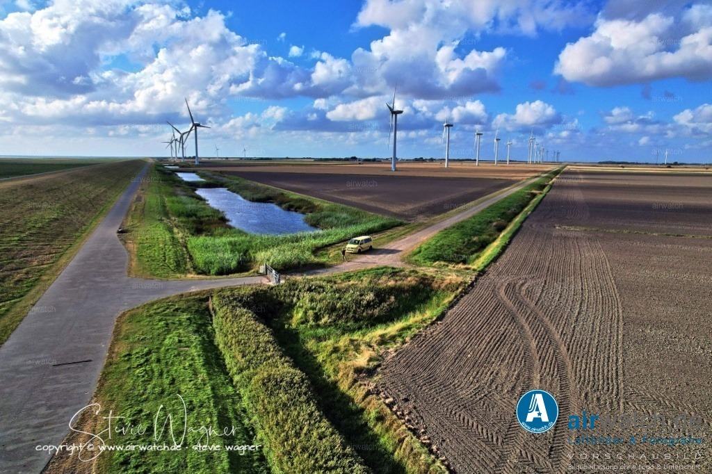 Windpark - Emmelsbüll-Horsbüll | Luftbild, Windenergieanlagen, Bürgerwindpark Emmelsbüll-Horsbüll, Windkraft, Windpark, Nordfriesland, 