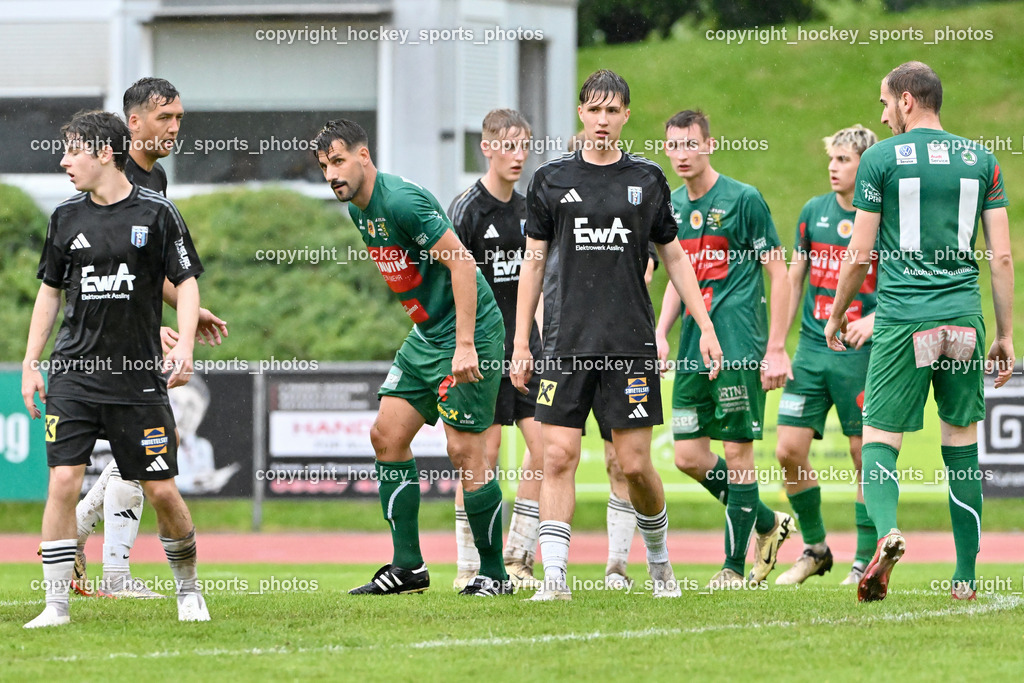 SV Rapid Lienz vs. URC Thal Assling | #22 Samuel Stephan Schönegger Thal Assling, #2 Patrick Eder Rapid Lienz, #11 Danijel Panic Rapid Lienz, #18 Stefan Webhofer Thal Assling, SV Rapid Lienz vs. URC Thal Assling, #8 Lukas Schrott Rapid Lienz, #16 Sandro Unterreiner Rapid Lienz, #8 Patrick Hainzer Thal Assling, #13 Philipp Perfler Thal Assling, SV Rapid Lienz vs. URC Thal Assling am 08.06.2024 in Lienz (Dolomiten Satadion), Austria, (Photo by Bernd Stefan)