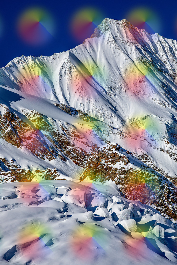 Täschhorn | Das Täschhorn und der Fee-Gletscher im Winter