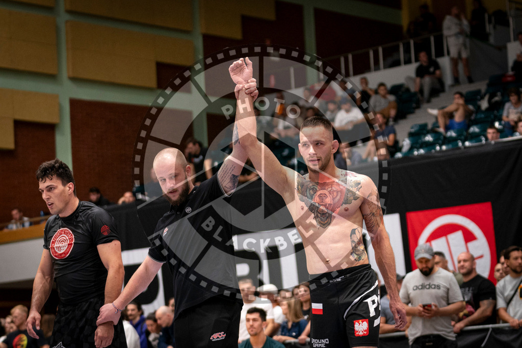 20230916PBB1825 | Fighters compete during the grappling tournement ADCC Trials (European, Middle East and African Championship) in Warsaw, Poland, on September 16, 2023.