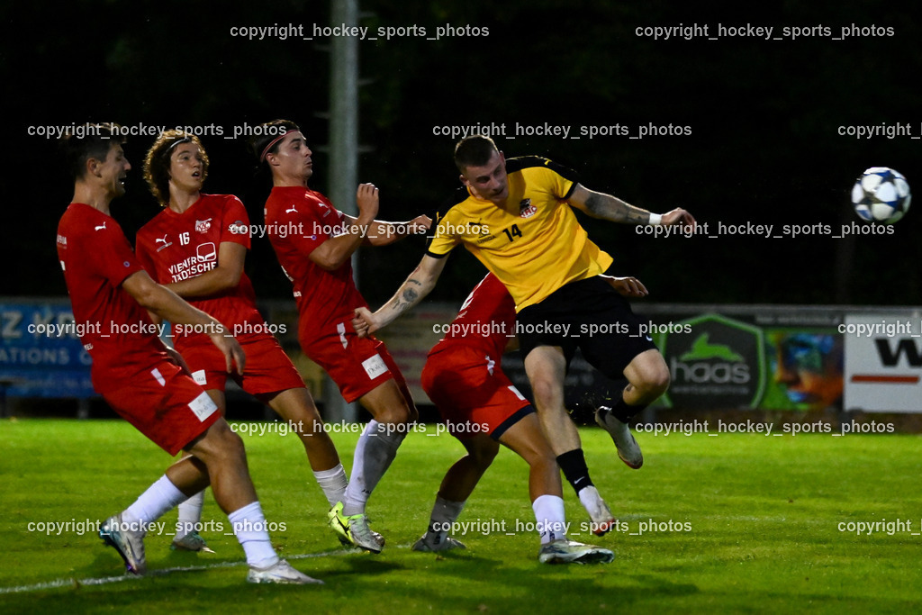 FC KAC 1909 vs. FC Nussdorf Debant | #10 Edin Serdarevic FC KAC, #12 Stefan Kraler FC Nussdorf Debant, #4 Patrick Legner FC KAC, FC KAC 1909 vs. FC Nussdorf Debant, FC KAC 1909 vs. FC Nussdorf Debant am 19.09.2025 in Klagenfurt (Sportplatz KAC), Austria, (Photo by Bernd Stefan)