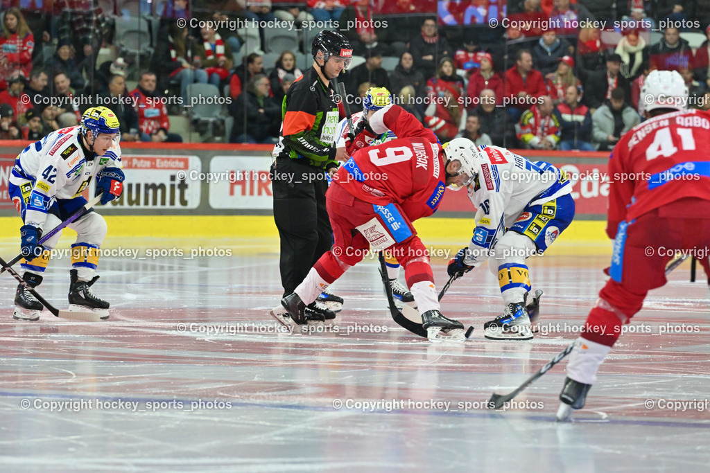 EC KAC vs. EC IDM Wärmepumpen VSV 4.2.2024 | #42 Lanzinger Benjamin, ZRNIC MILAN Referee, #9 Mursak Jan, #16 Hancock Kevin