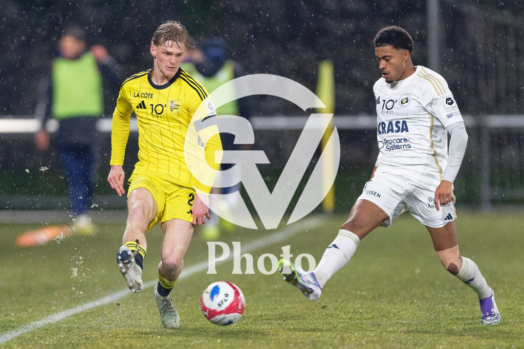 dieci Challenge League - FC Stade Nyonnais v Etoile Carouge FC |  during the dieci Challenge League match between FC Stade Nyonnais and Etoile Carouge FC at Centre sportif de Colovray in Nyon, Switzerland